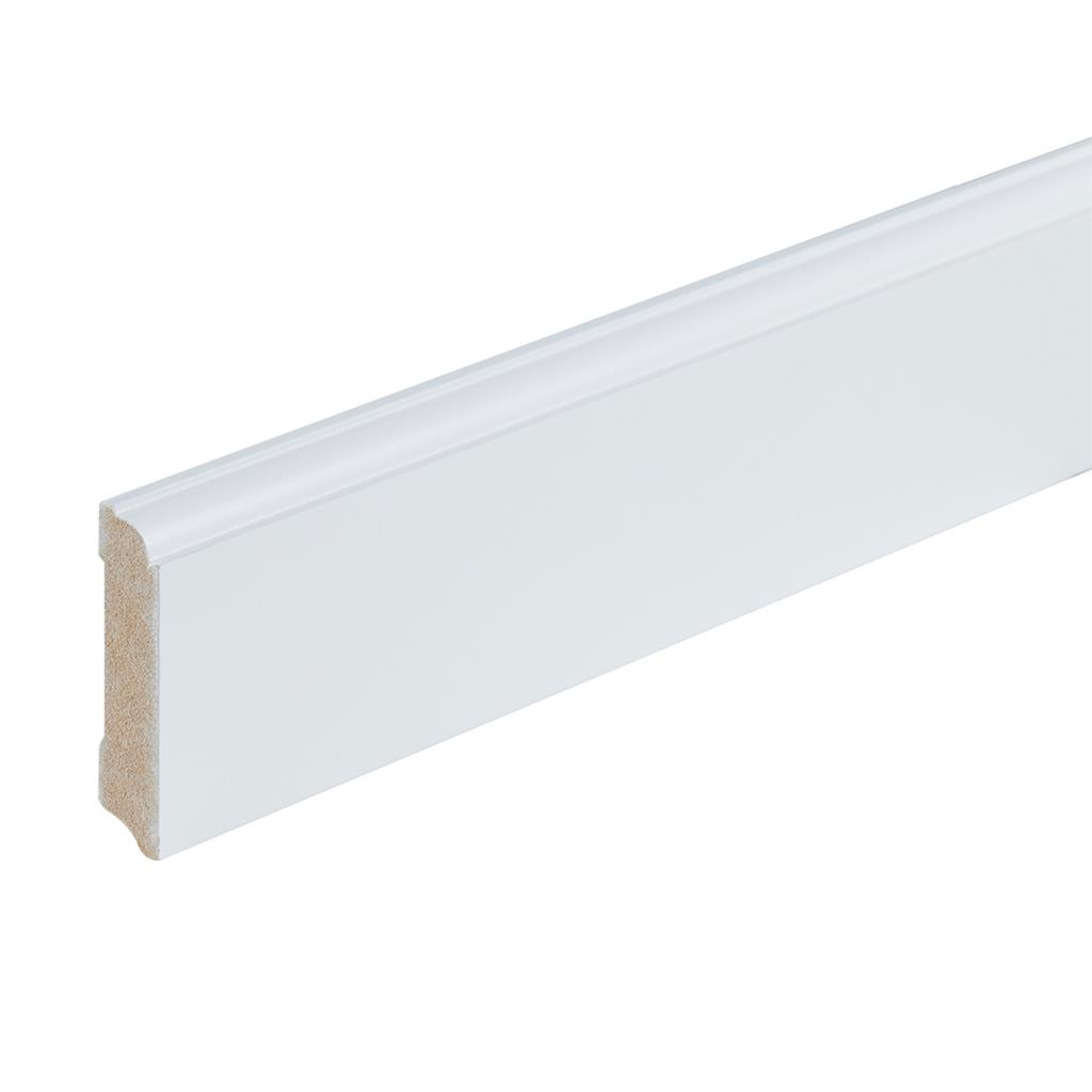 Co-pro gelakte plint Praag wit 70x15