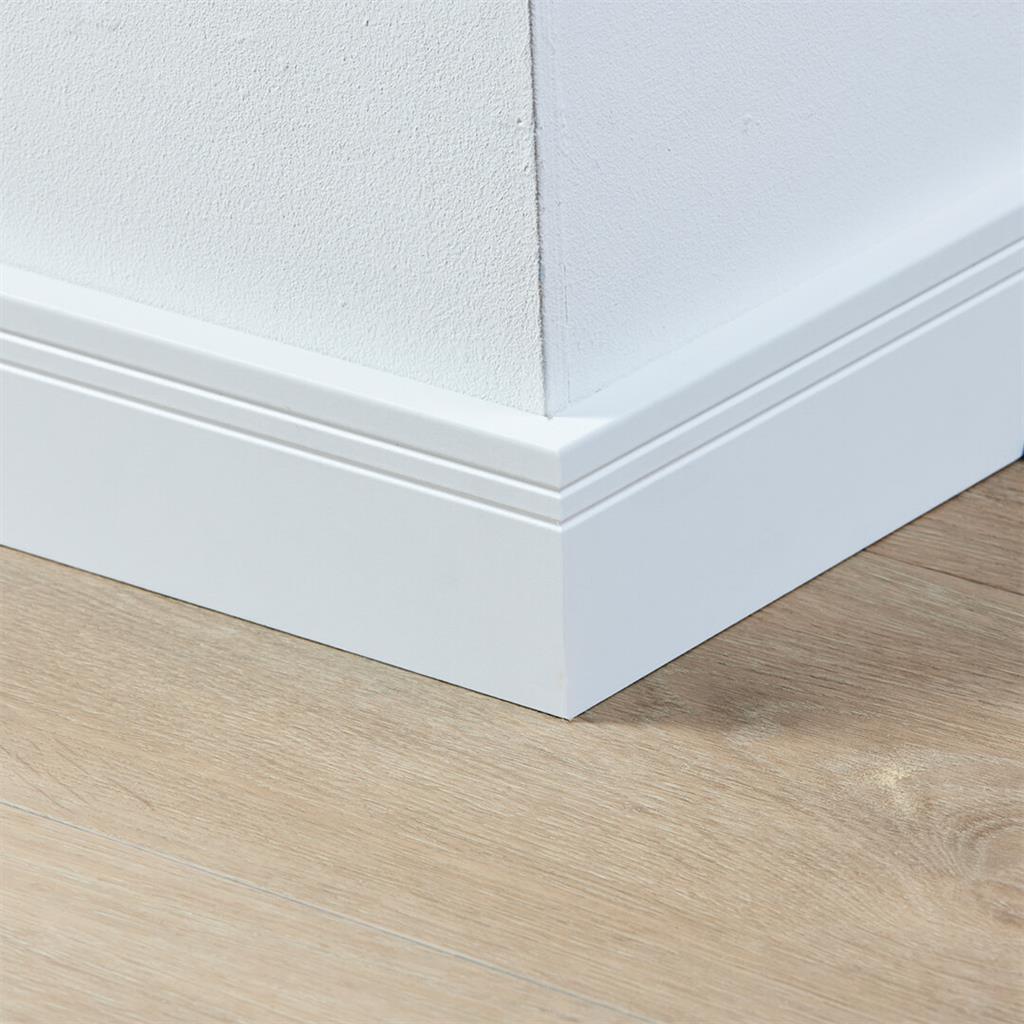 Co-pro gelakte plint Milaan wit 70x15 - Afbeelding 2