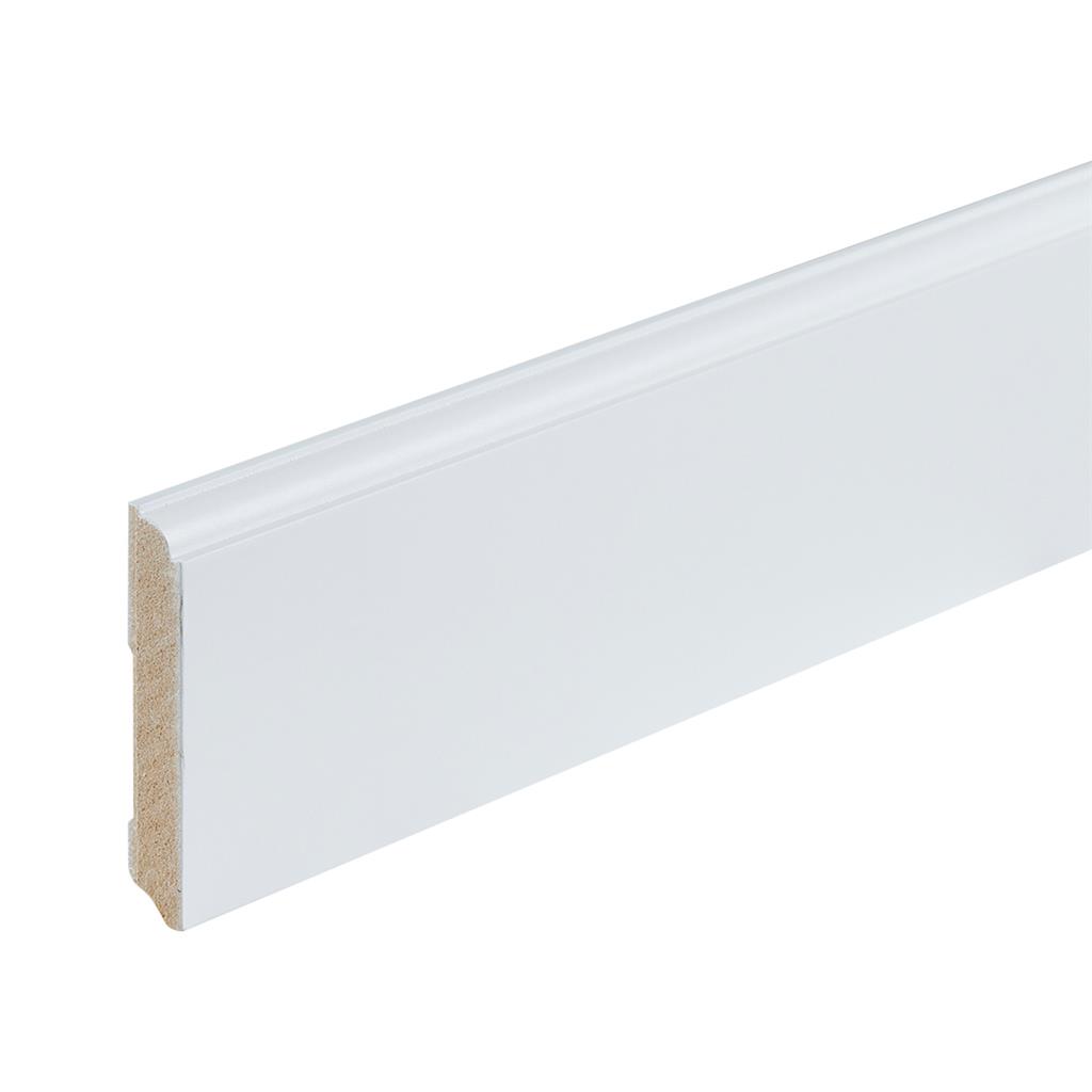 Co-pro gelakte plint Praag wit 90x15