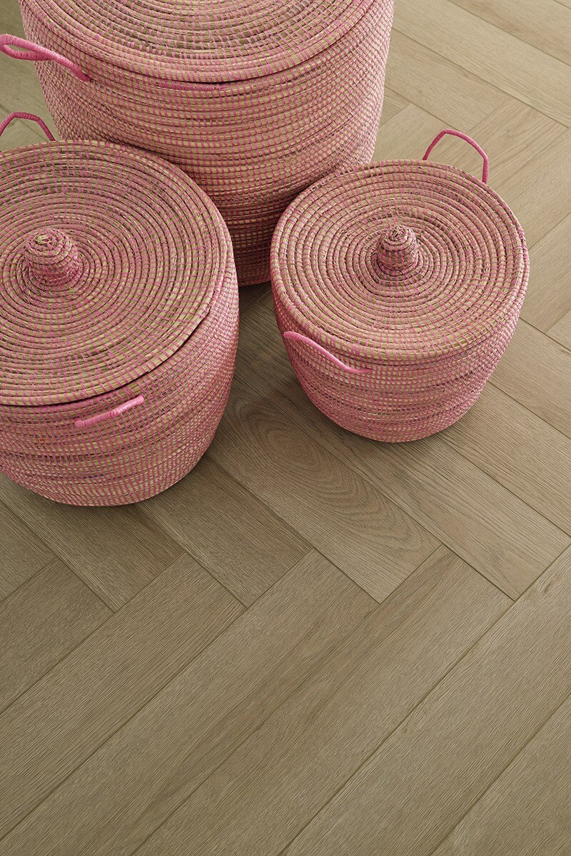 SAVA HERRINGBONE ALMOND VISGRAAT - Afbeelding 3
